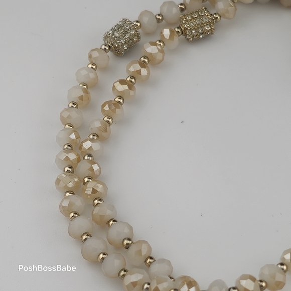 Handmade Crazy Lace Agate Pendant Necklace - Gold Accents, Natural Stone, 30" - Picture 15 of 16